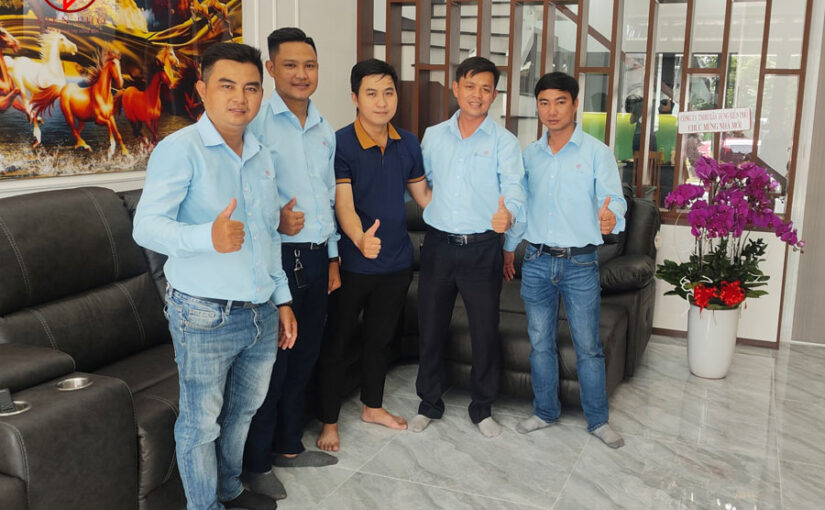 Bàn giao căn nhà phố 1 trệt 2 lầu mái thái nhà anh Tịnh ở Bình Dương