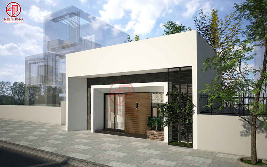 Mẫu thiết kế nhà cấp 4 nhà anh Hồ ở Bình Dương
