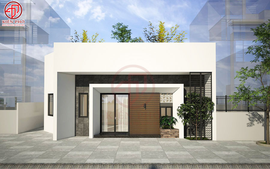 Mẫu thiết kế nhà cấp 4 nhà anh Hồ ở Bình Dương