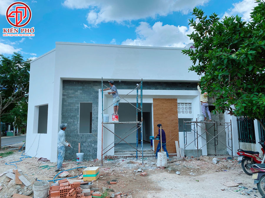 Thi công xây dựng nhà cấp 4 nhà anh Hồ ở Bình Dương