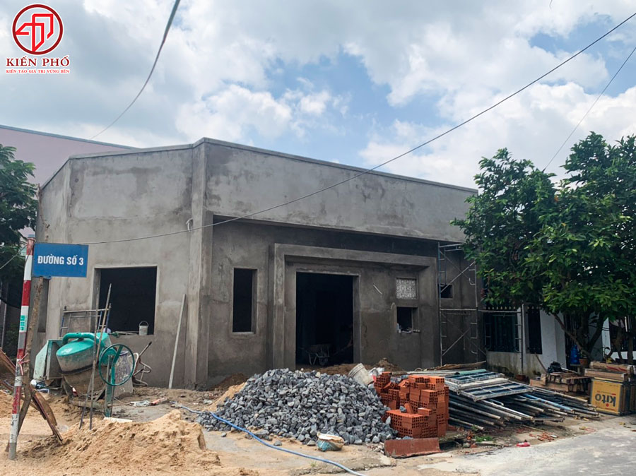 Thi công xây dựng nhà cấp 4 nhà anh Hồ ở Bình Dương