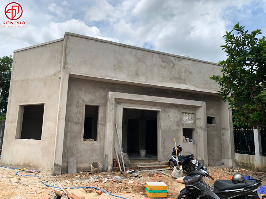 Thi công xây dựng nhà cấp 4 nhà anh Hồ ở Bình Dương