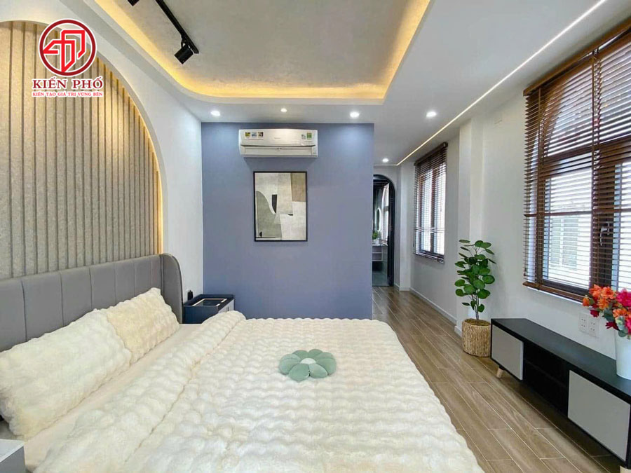 Bàn giao nhà 1 trệt 4 lầu sân thượng cho gia đình anh Tiến ở Quận Tân Bình