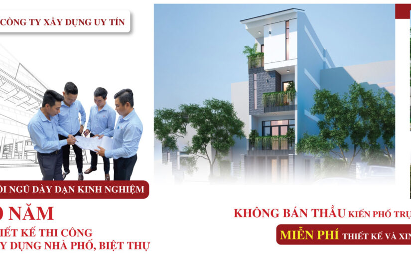 Banner công ty xây dựng kiến phố