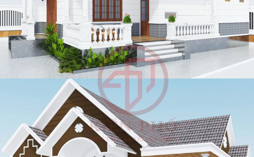 Mẫu thiết kế nhà cấp 4 mái nhật nhà Thái ở Huyện Hóc Môn
