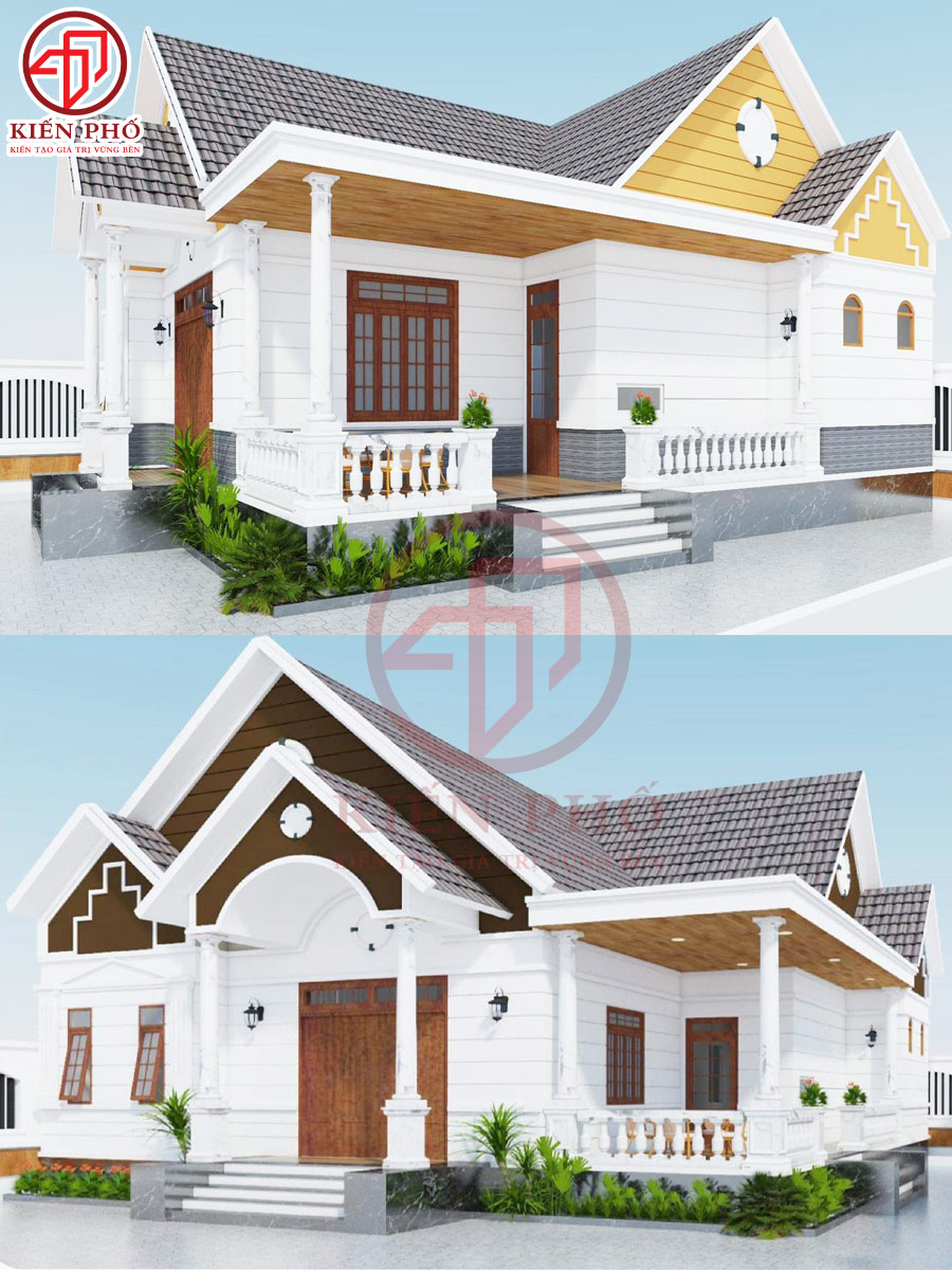 Mẫu thiết kế nhà cấp 4 mái nhật nhà Thái ở Huyện Hóc Môn