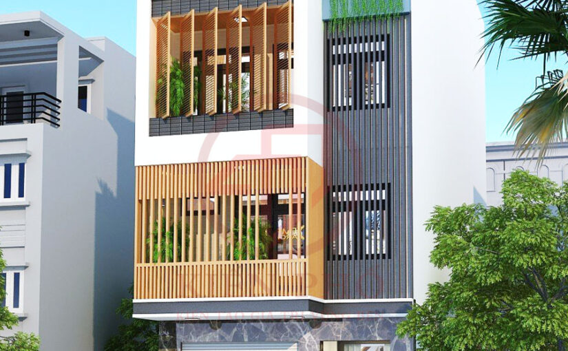 Mẫu thiết kế nhà phố 4 tầng nhà anh Phú ở Quận 5