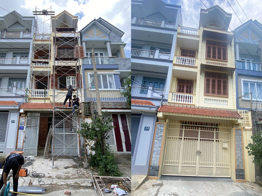 Sửa chữa cải tạo biệt thự cổ nhà anh Tuấn ở TP. Thủ Đức