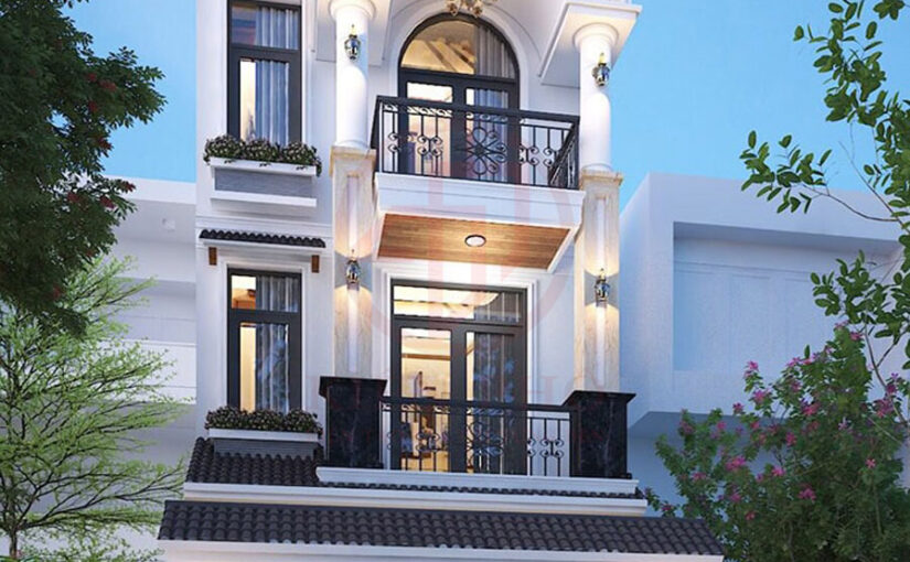 Mẫu thiết kế nhà phố 3 tầng tân cổ điển nhà anh Thái ở Quận Gò Vấp