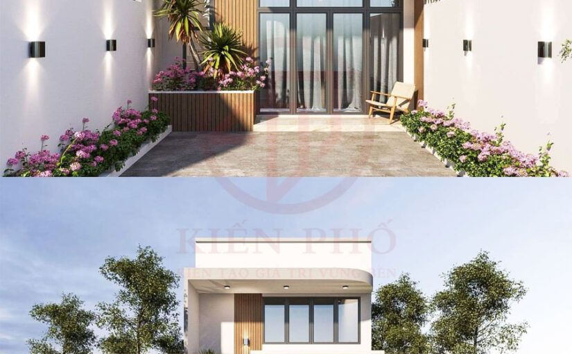 Mẫu thiết kế nhà phố 1 trệt 1 lầu nhà anh Nam Quận 12