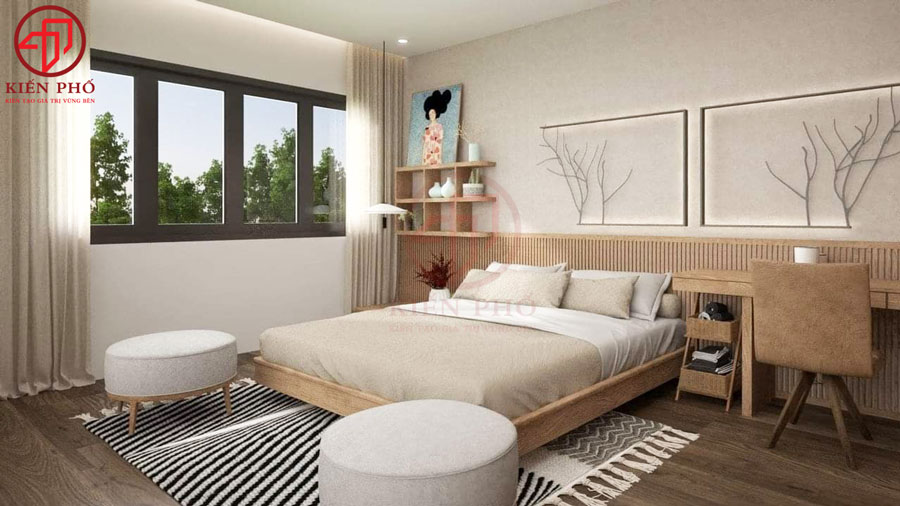 Mẫu thiết kế phòng ngủ 2 nhà anh Nam Quận 12
