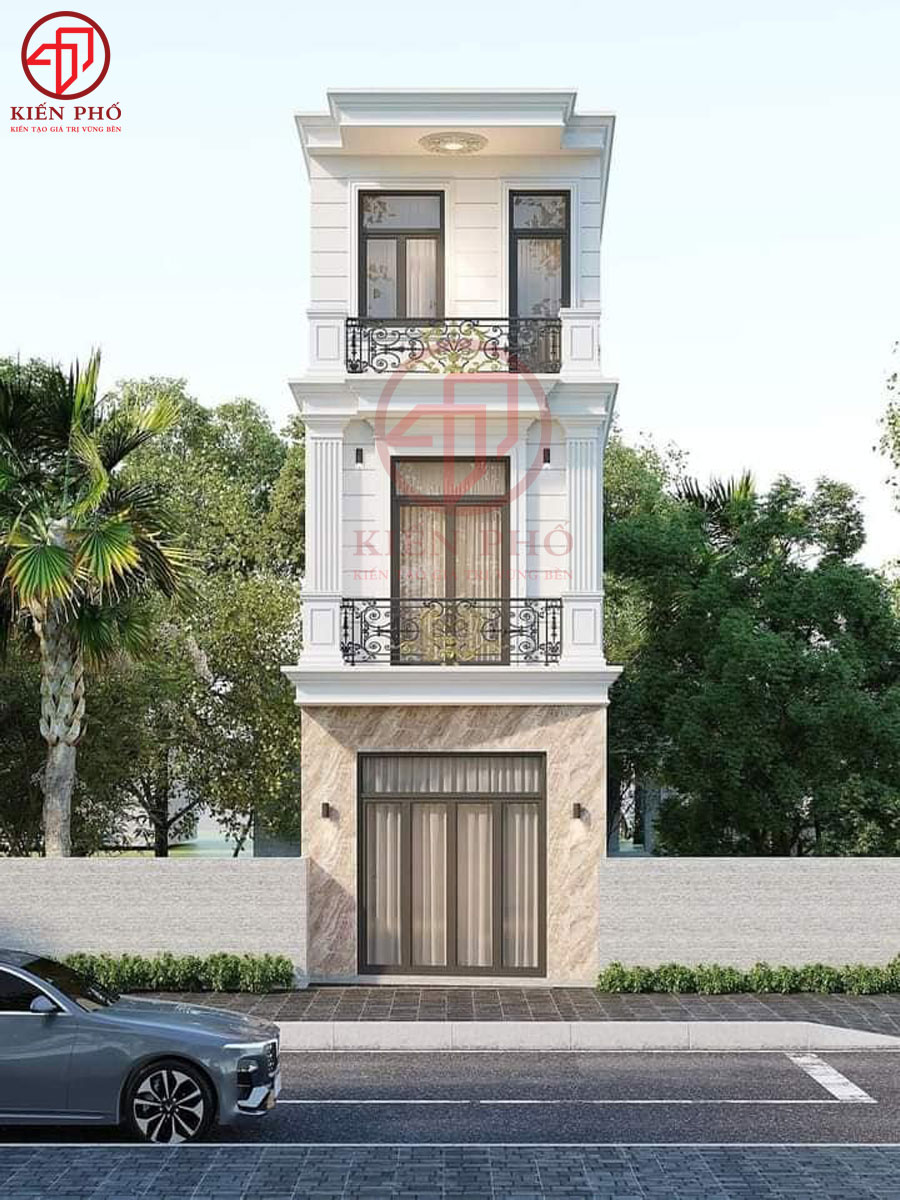 Mẫu thết kế nhà phố 3 tầng nhà anh Long Quận 7