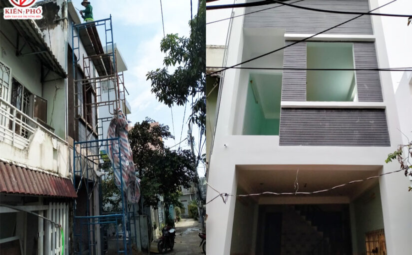 [Đang thi công] Sửa nhà 2 tầng nhà Anh Khanh Quận 9