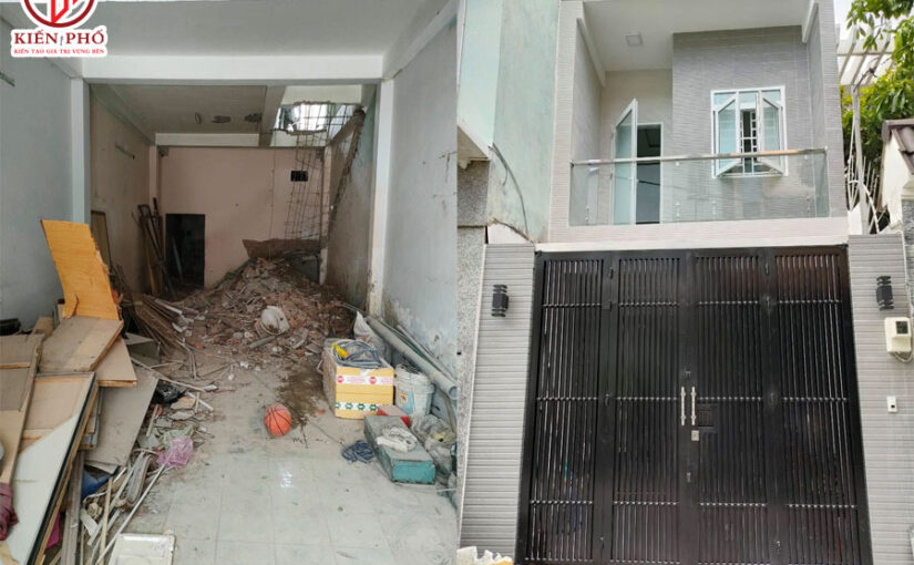 Sửa nhà 2 tầng nhà Chị Tuyền Quận Bình Tân