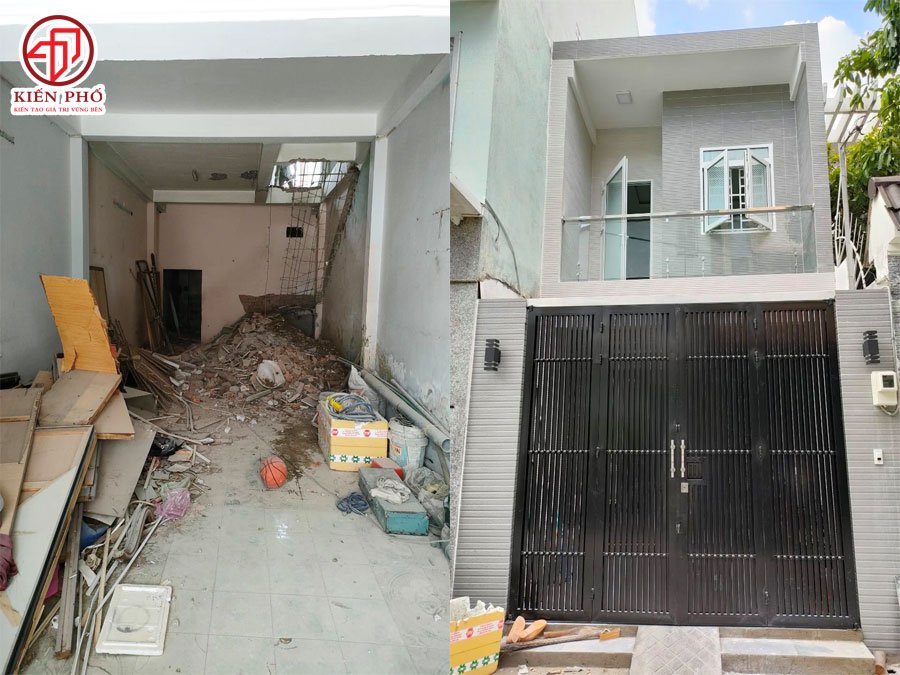 Sửa nhà 2 tầng nhà Chị Tuyền Quận Bình Tân