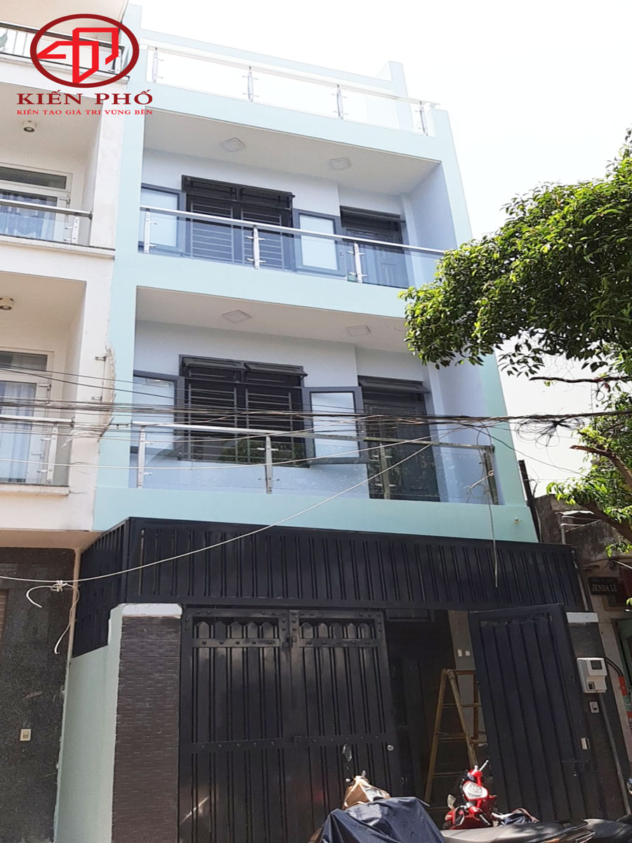 Thi công xây dựng nhà phố 3 tầng nhà anh Tuấn Quận 12 