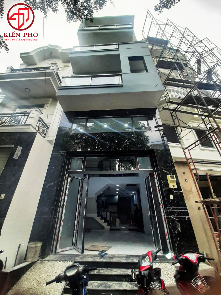 Thi công xây dựng nhà phố 4 tầng nhà anh Tới Quận 12