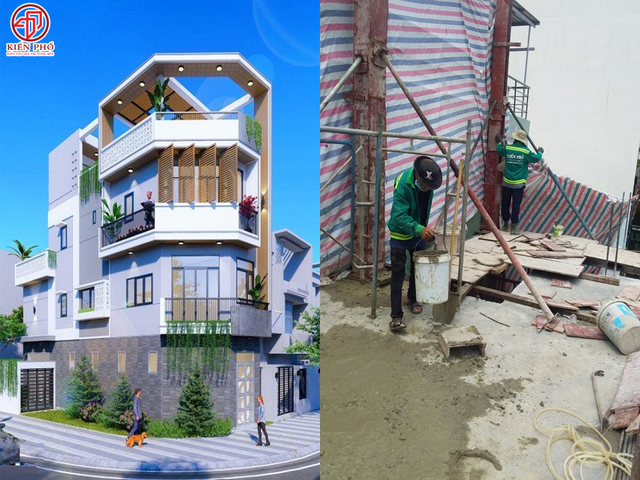 [Đang thi công] Khởi công xây dựng nhà 4 tầng nhà chị Ngân Quận 10