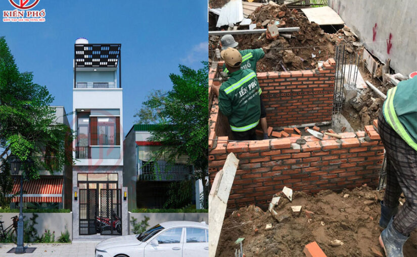 [ Đang thi công] Thi công xây dựng nhà phố 3 tầng nhà anh Nguyên Huyện Nhà Bè